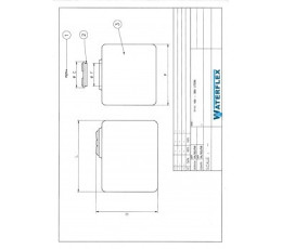 Tank 100 liters cube ELBI 50x50x58