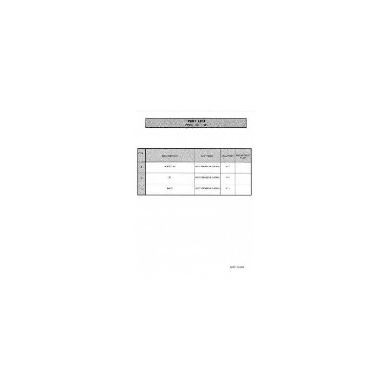 Tank 100 liters cube ELBI 50x50x58