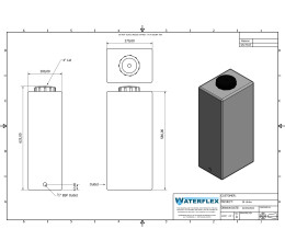 28 litre tank 27x20x58 drinking water tower