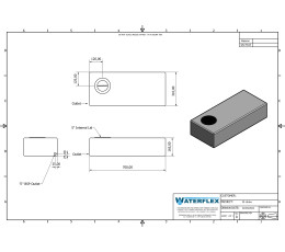 Zbiornik 30 litrów płaski 70x31x17