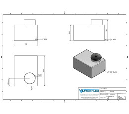 80 liters 60x45x30 flat with tank neck