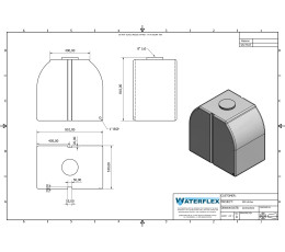 300 liters D 55x81x81 white