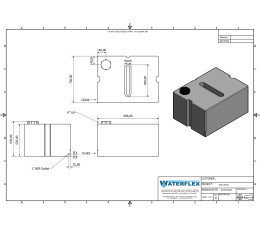 350 liters 99x75x52 flat with partition
