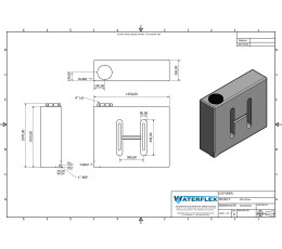 400 liters 125x36x101 standing with partitions