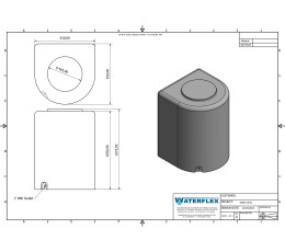 Zbiornik 600 litrów D 81x81x112 waterflex