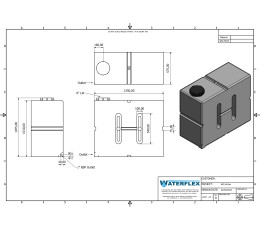 650 liters standing with partitions 125x58x101