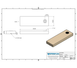 Tank 51 liters 120x40x12 flat