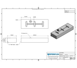 Tank 200 liters 165x56x26 flat with partitions