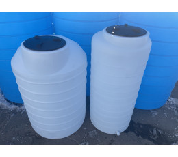 Tank 500 liters vertical white barrel