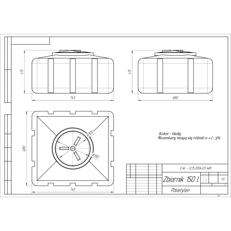 150 liter tank ZPLW
