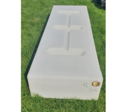 Tank 200 liters 165x56x26 flat with partitions