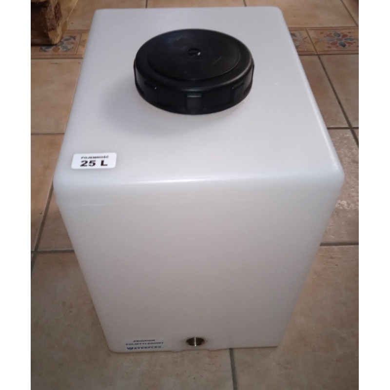 zbiornik 25 litrów 37x26x34 średnia pokrywka waterflex
