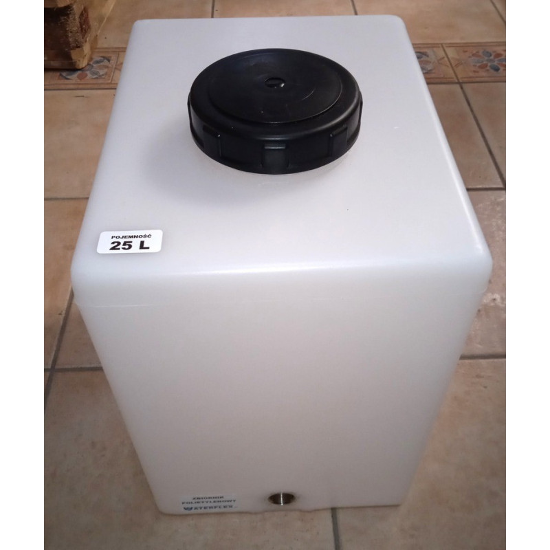 zbiornik 25 litrów 37x26x34 średnia pokrywka waterflex
