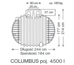 Zbiorniki Columbus 4500 litrów