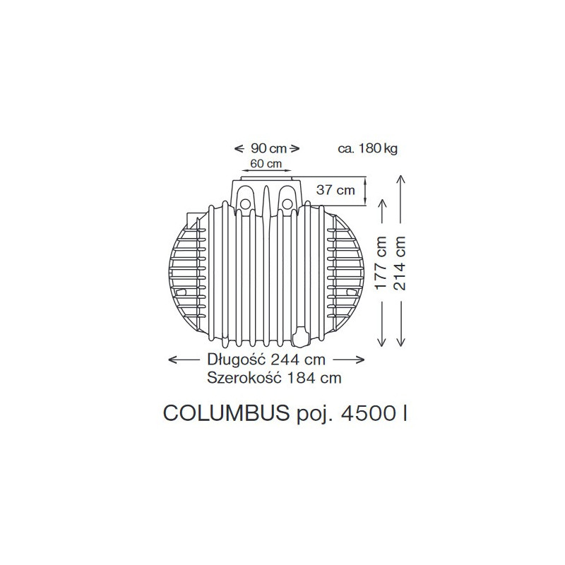 Zbiorniki Columbus 4500 litrów