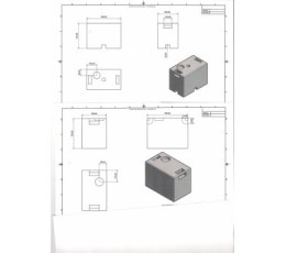 Zbiornik 50 litrów 50x30x37 z uchwytami eS