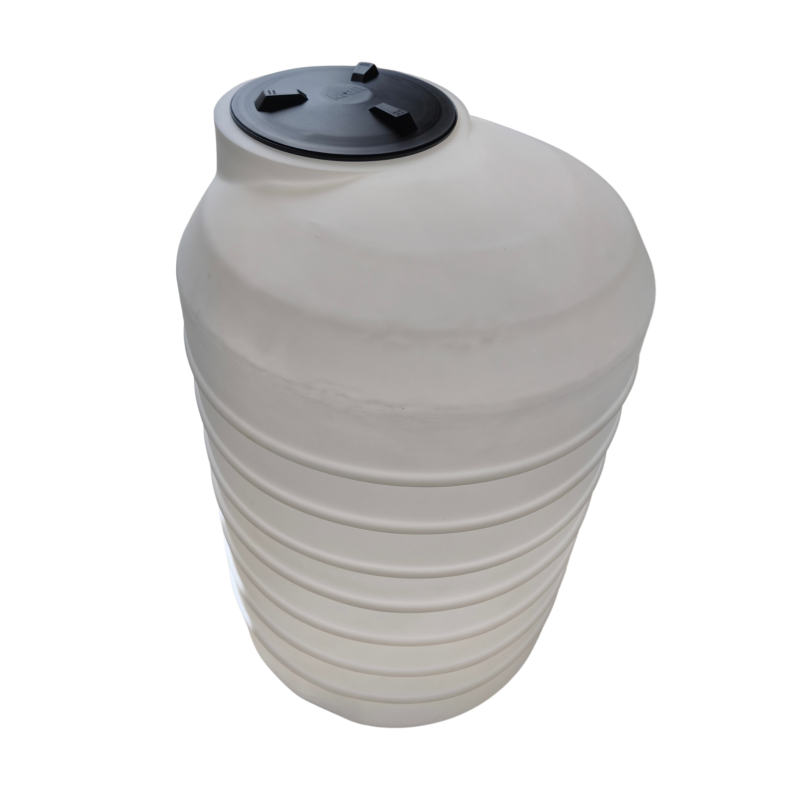 Tank 500 liters vertical white barrel