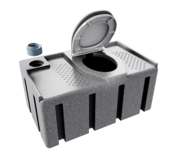 Zbiornik 200 litrów pod toalete rysunek techniczny wateflex