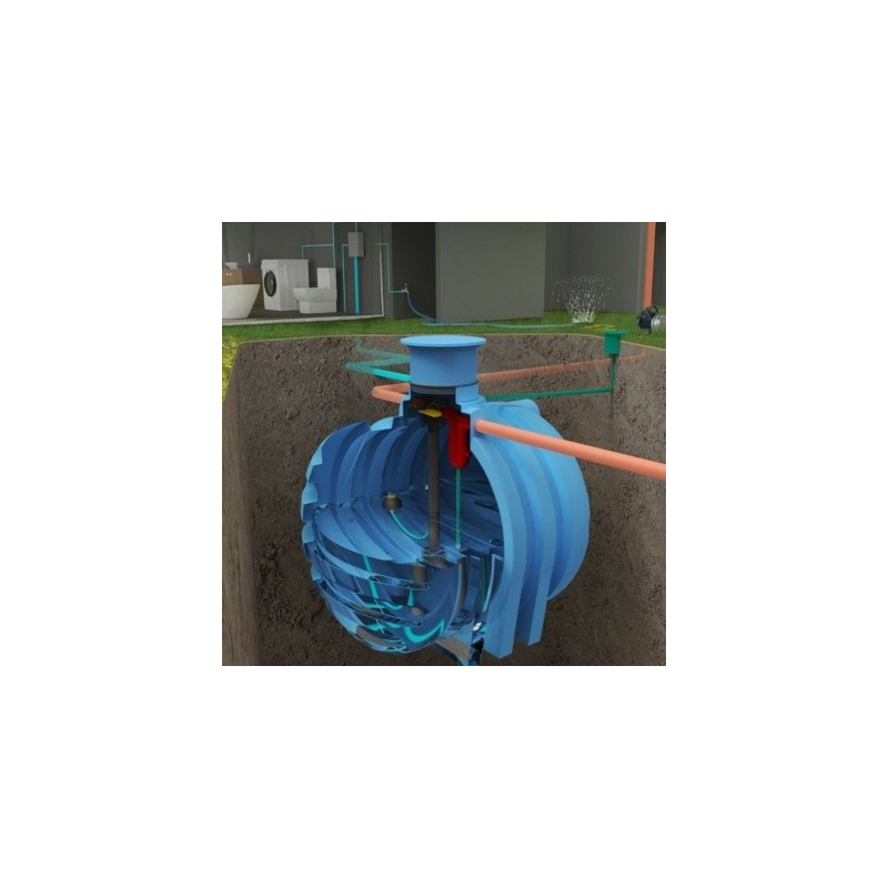 Podziemny zbiornik na wodę NEPTUN 9500 l