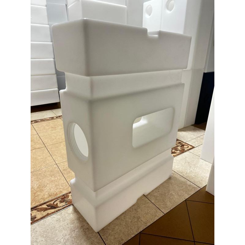 190 liters 109x30x78 standing with a partition